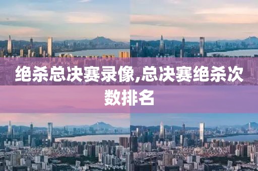 绝杀总决赛录像,总决赛绝杀次数排名