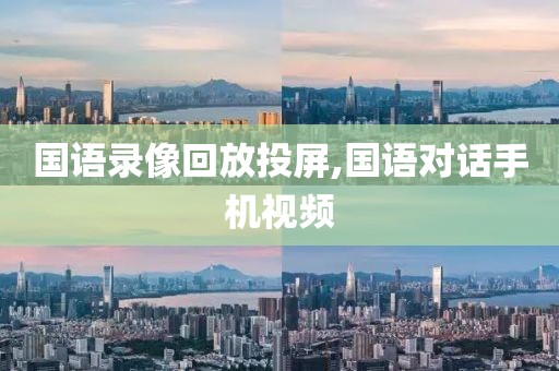 国语录像回放投屏,国语对话手机视频